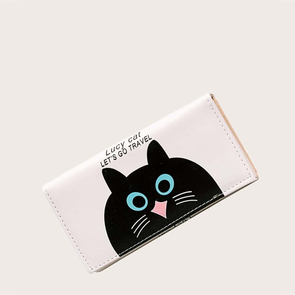 

Girls Cartoon Graphic Purse, White