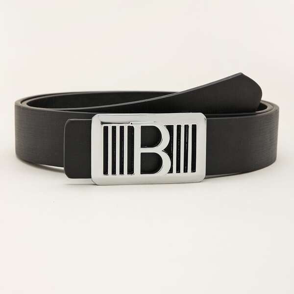 

Men Metal Buckle Belt, Black