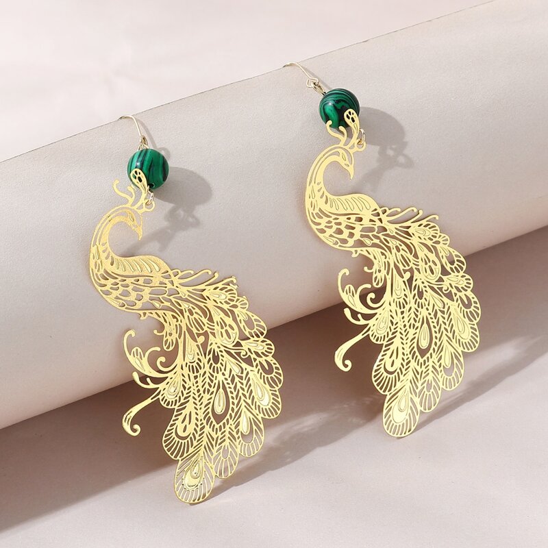 

Phoenix Charm Drop Earrings, Gold
