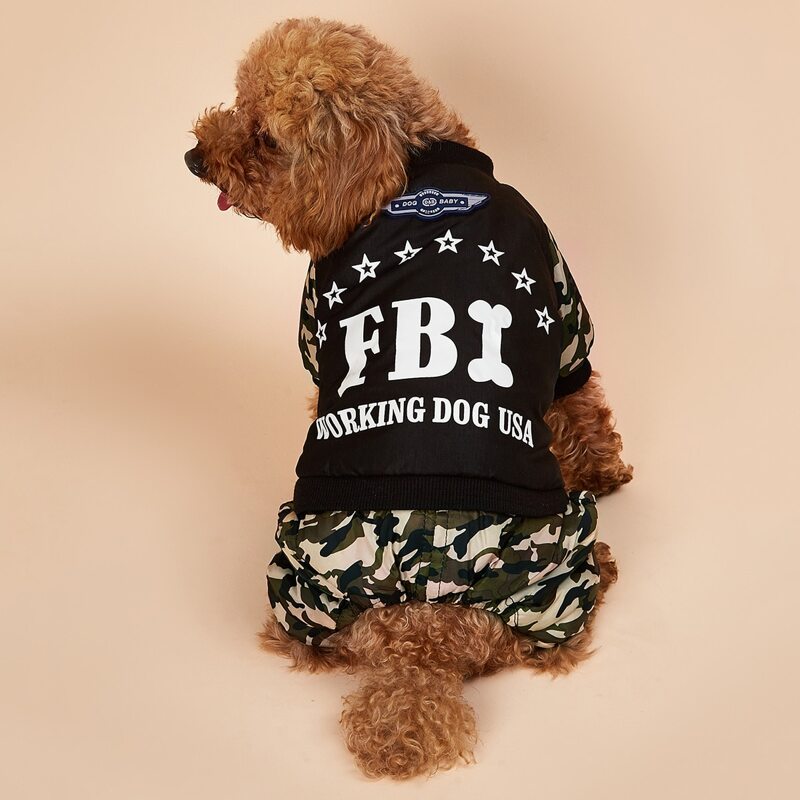 

Camo Dog Jumpsuit, Multicolor