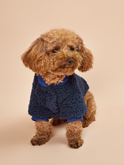 Zweifarbiger Mantel für Hunde