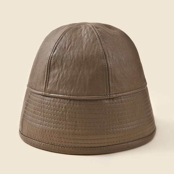 

Plain Bucket Hat, Coffee brown