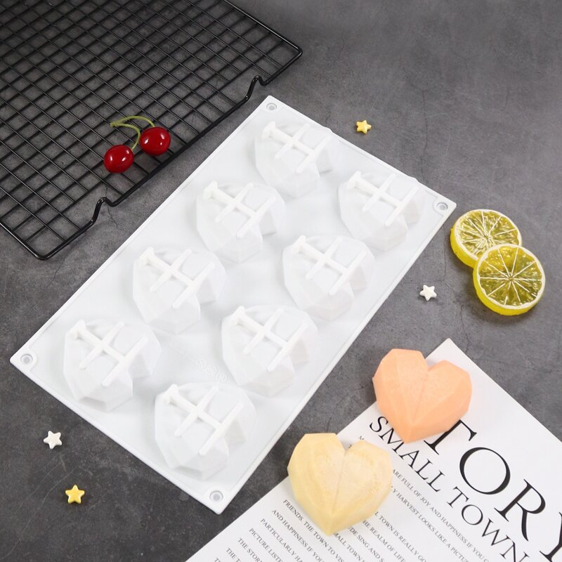 

1pc Heart Shaped Mold, White