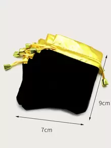 10pcs Jewelry Storage Bag - Black - View 2