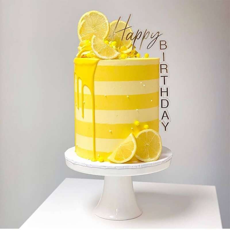 

1pc Birthday Cake Topper, Gold