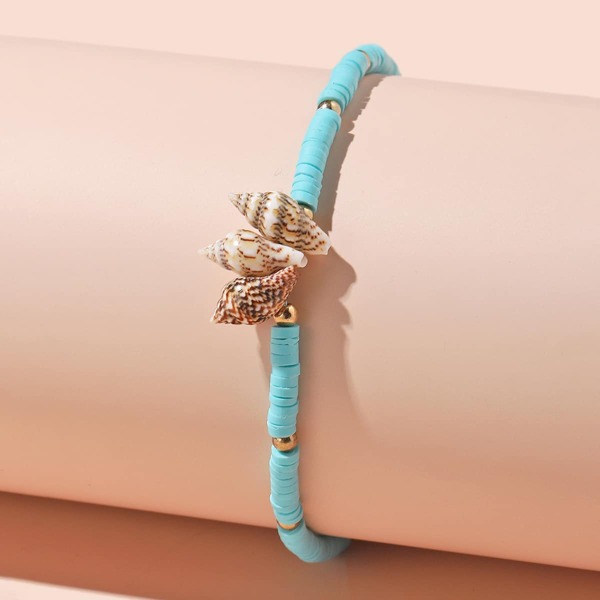 

Girls Conch Detail Bracelet, Blue
