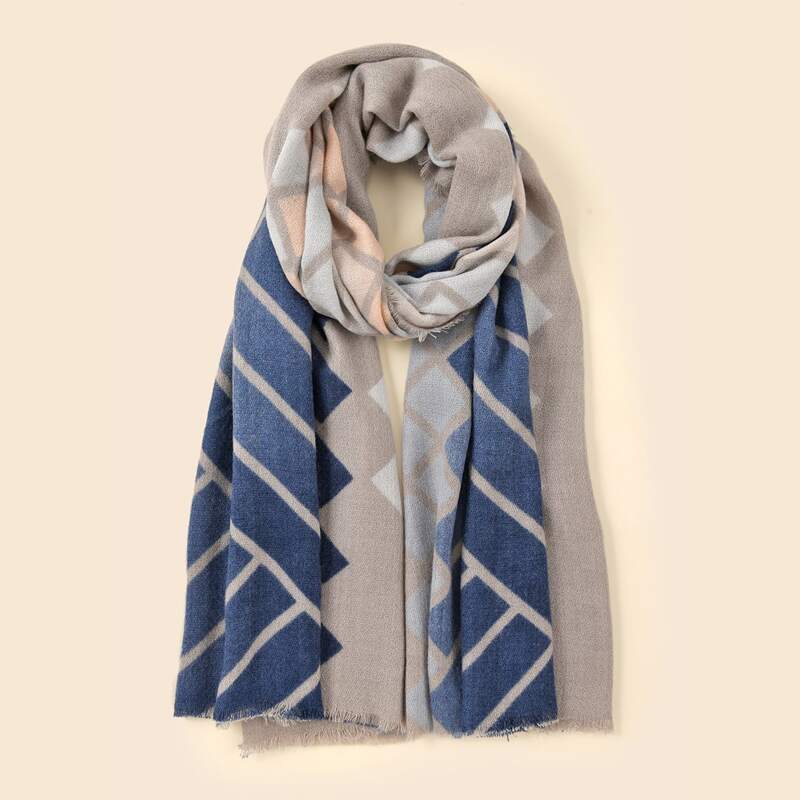 

Geo Print Scarf, Multicolor