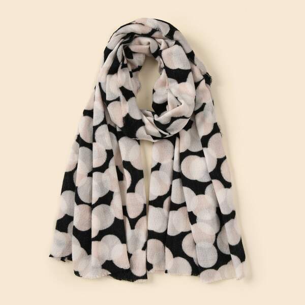 

Circle Print Scarf, Multicolor