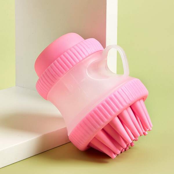 

1pc Dog Silicone Bath Brush, Pink