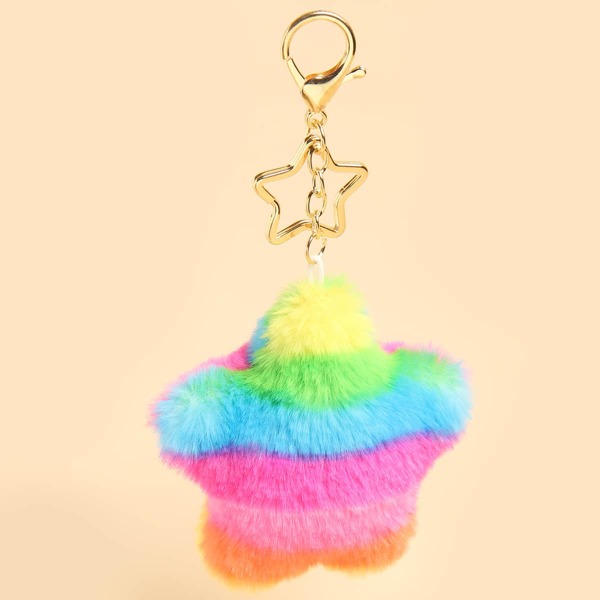 

Plush Star Keychain, Multicolor