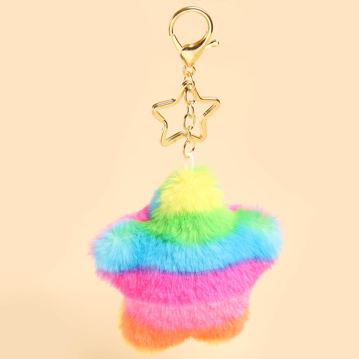 

Plush Star Keychain, Multicolor