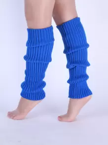 Knitted Dance Leg Warmers - Royal Blue - View 1