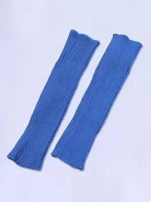 Knitted Dance Leg Warmers - Royal Blue - View 2