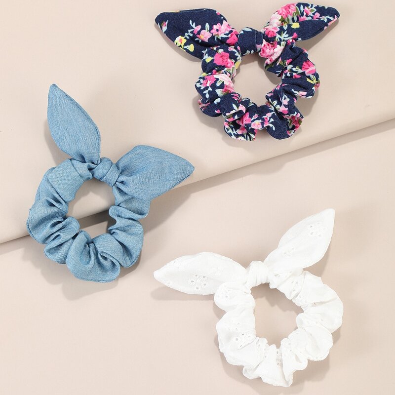

3pcs Ditsy Floral Pattern Scrunchie, Multicolor