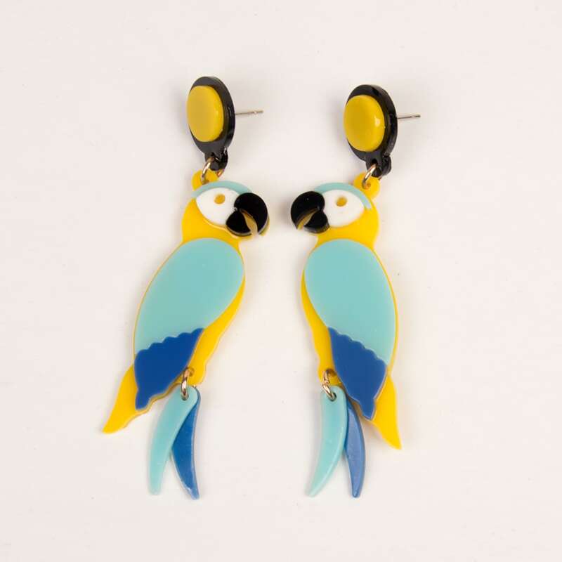 

Colorful Animal Drop Earrings, Multicolor