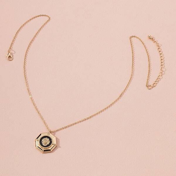

Geo Charm Necklace, Gold