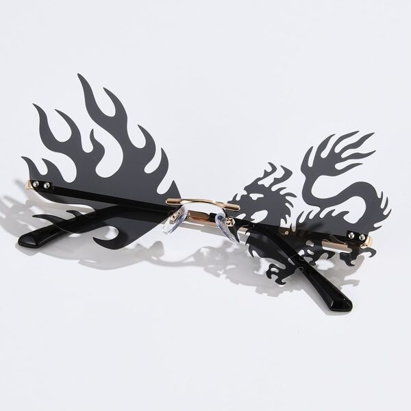 

Rimless Fire Frame Sunglasses