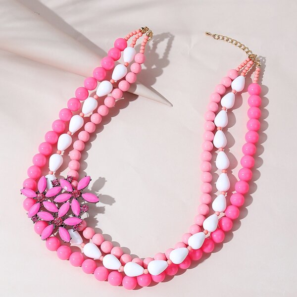 

Colorful Beaded Necklace, Multicolor