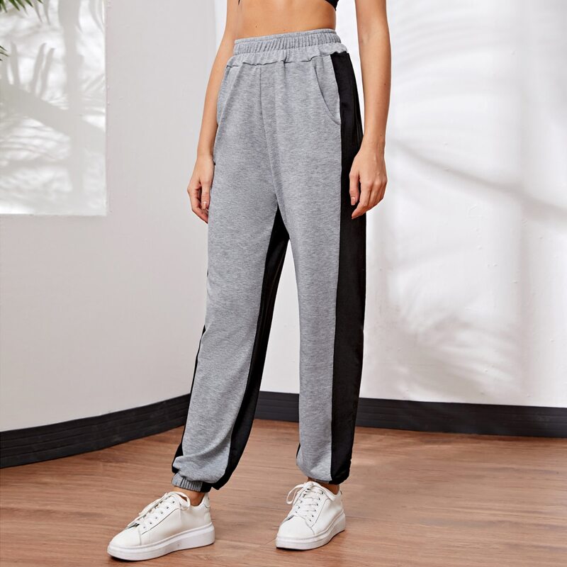 

Two Tone Sports Pants, Multicolor