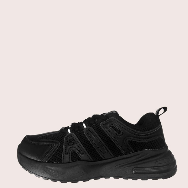

Men Low Top Wide Fit Chunky Sneakers, Black