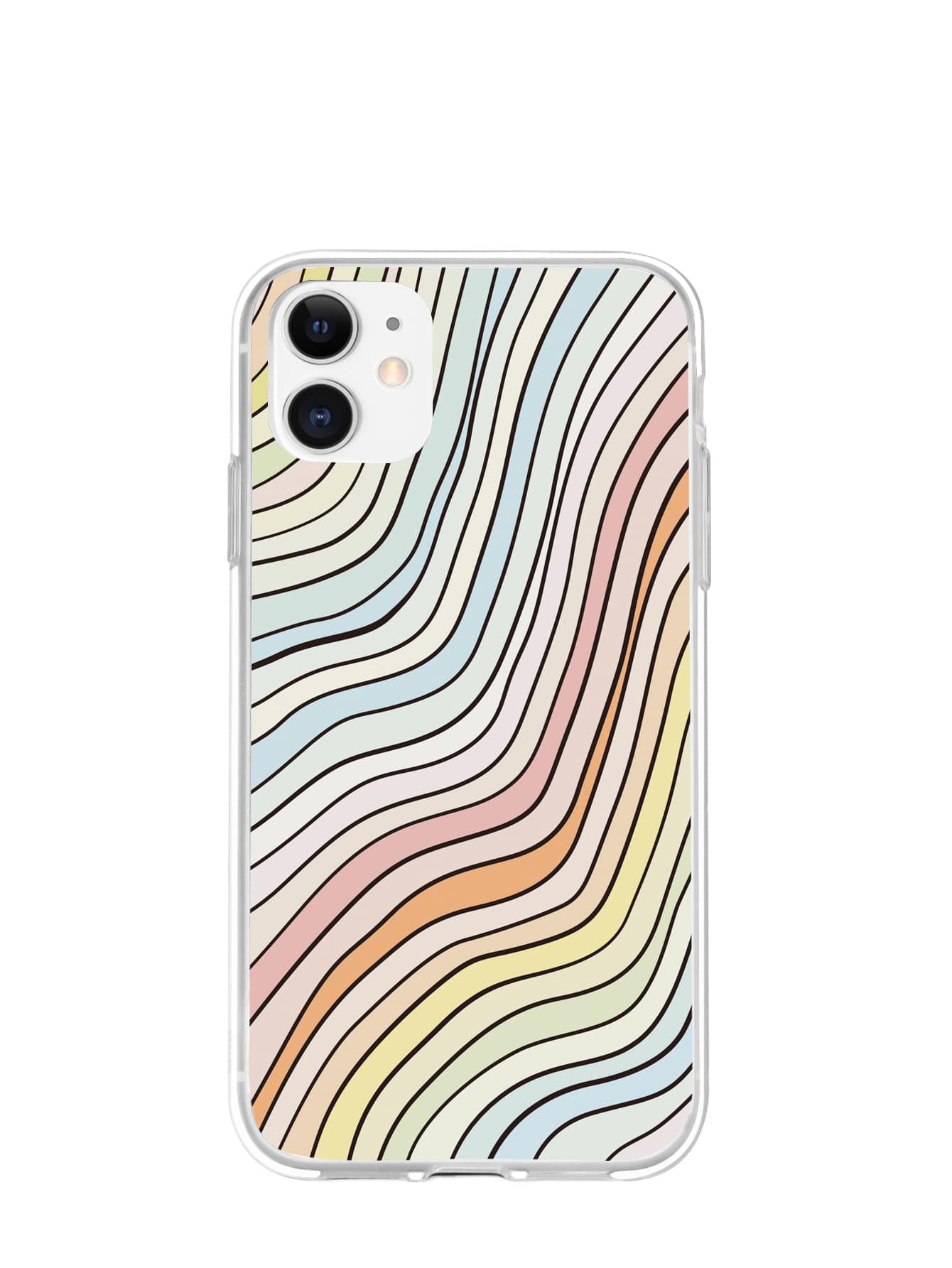 Colorful Stripe Pattern Case Compatible With iPhone