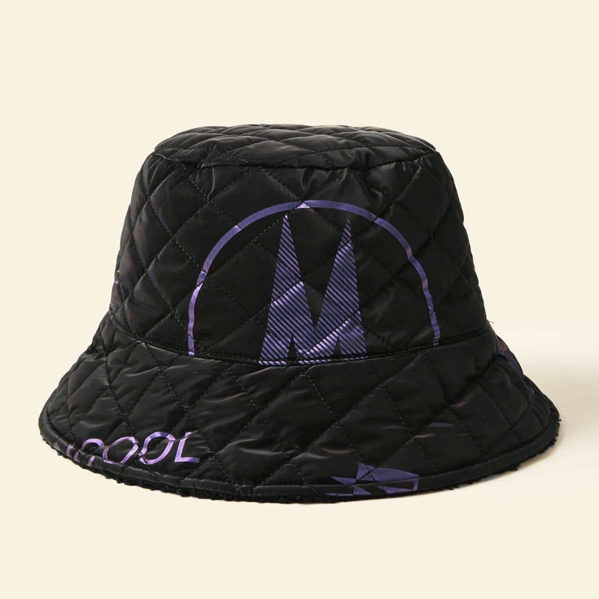 

Letter Graphic Bucket Hat, Black