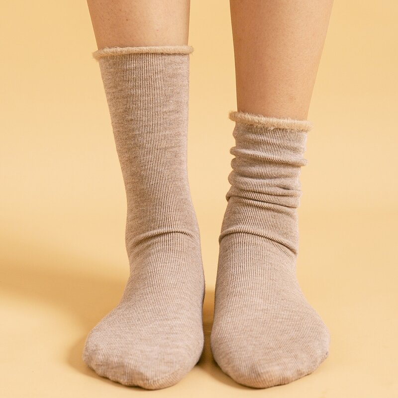 

Solid Crew Socks, Khaki