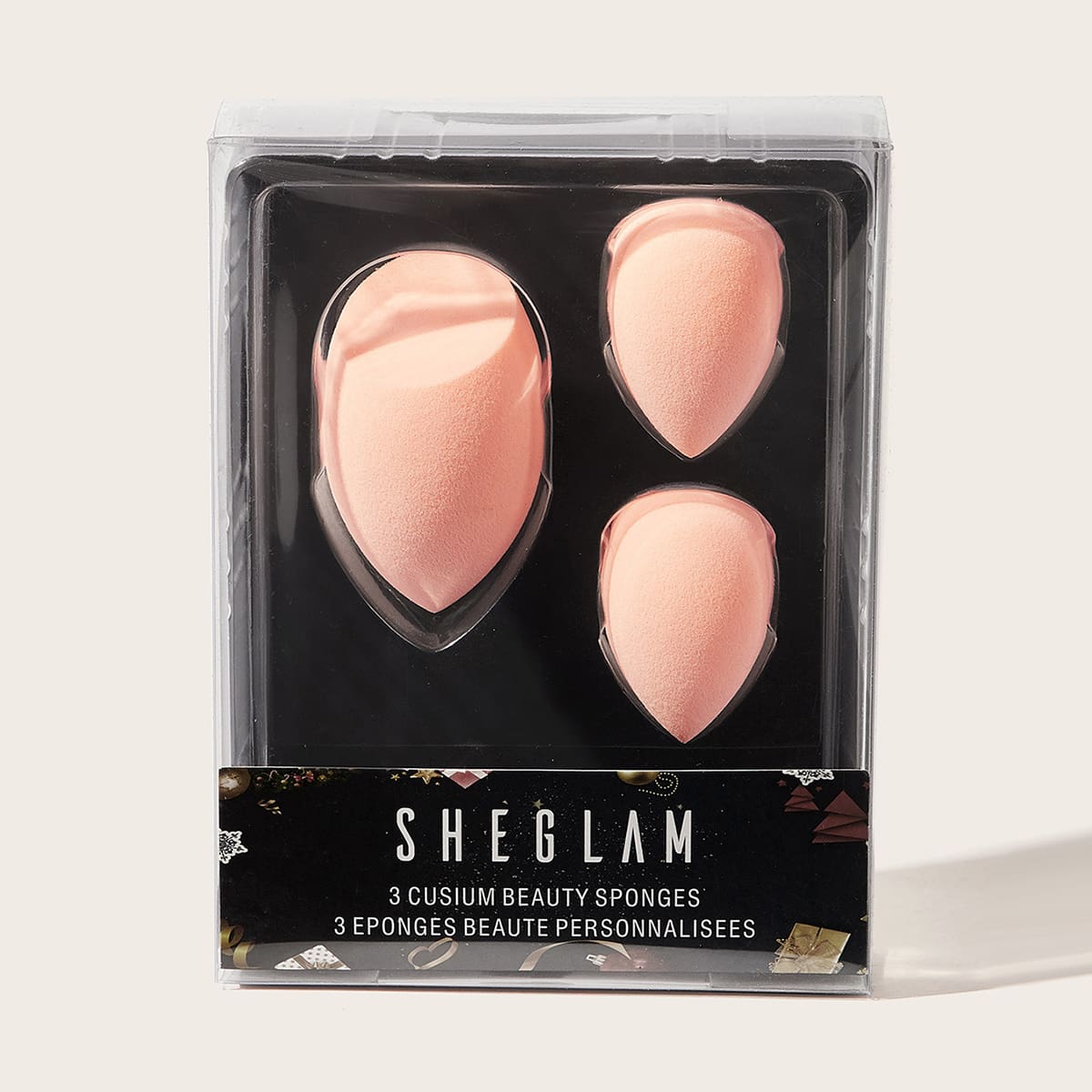 

3pcs Makeup Sponge, Pink