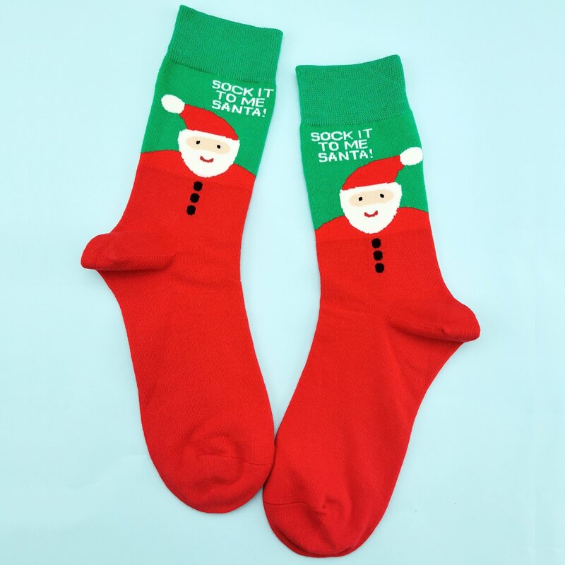 

Christmas Cartoon Graphic Socks, Red