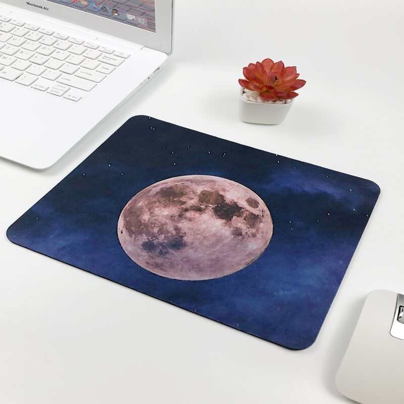 

Moon Pattern Mouse Pad, Multicolor