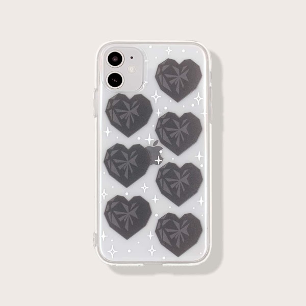 

Чехол для iPhone с принтом сердца, Многоцветный