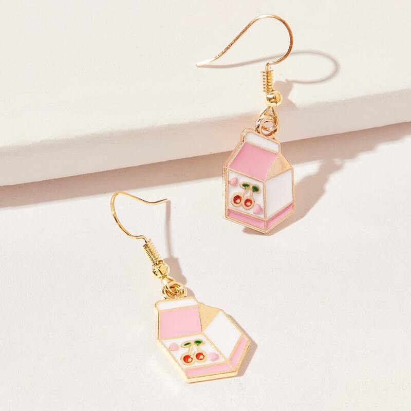 

Cherry Box Drop Earrings, Multicolor