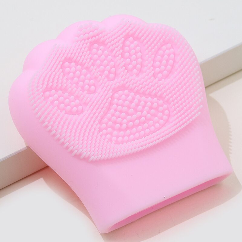 

Cat Paw Design Facial Cleansing Brush, Pink