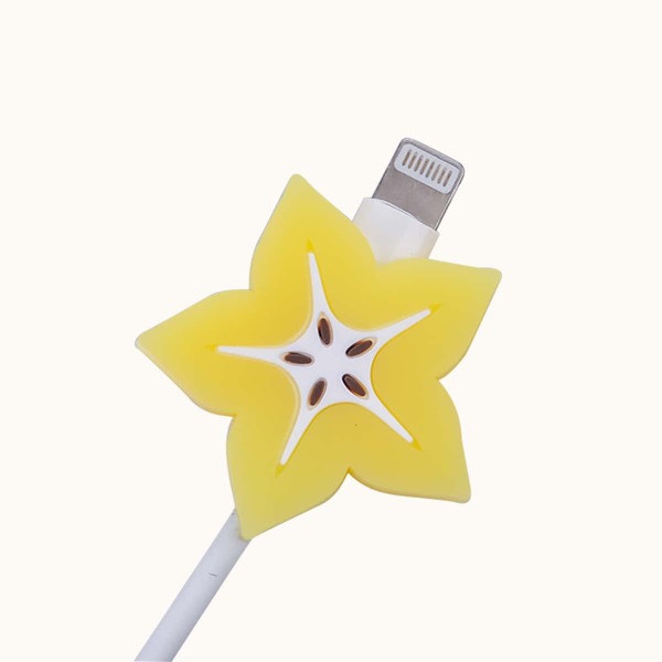 

Flower Shaped Data Cable Protector, Yellow