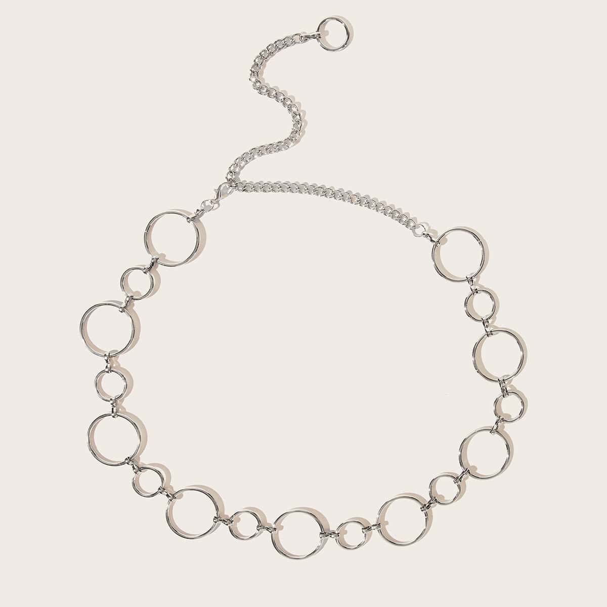 

Ring Chain Belt, Silver