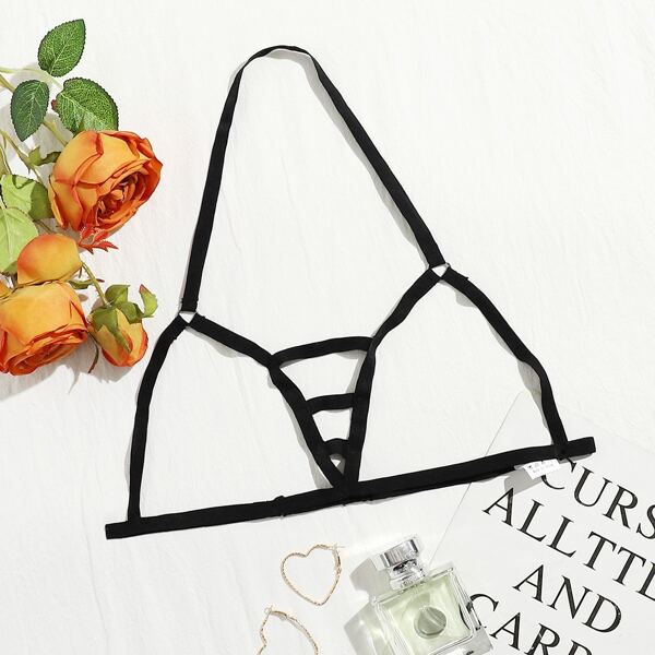 

Cut Out Harness Bra Strap, Black