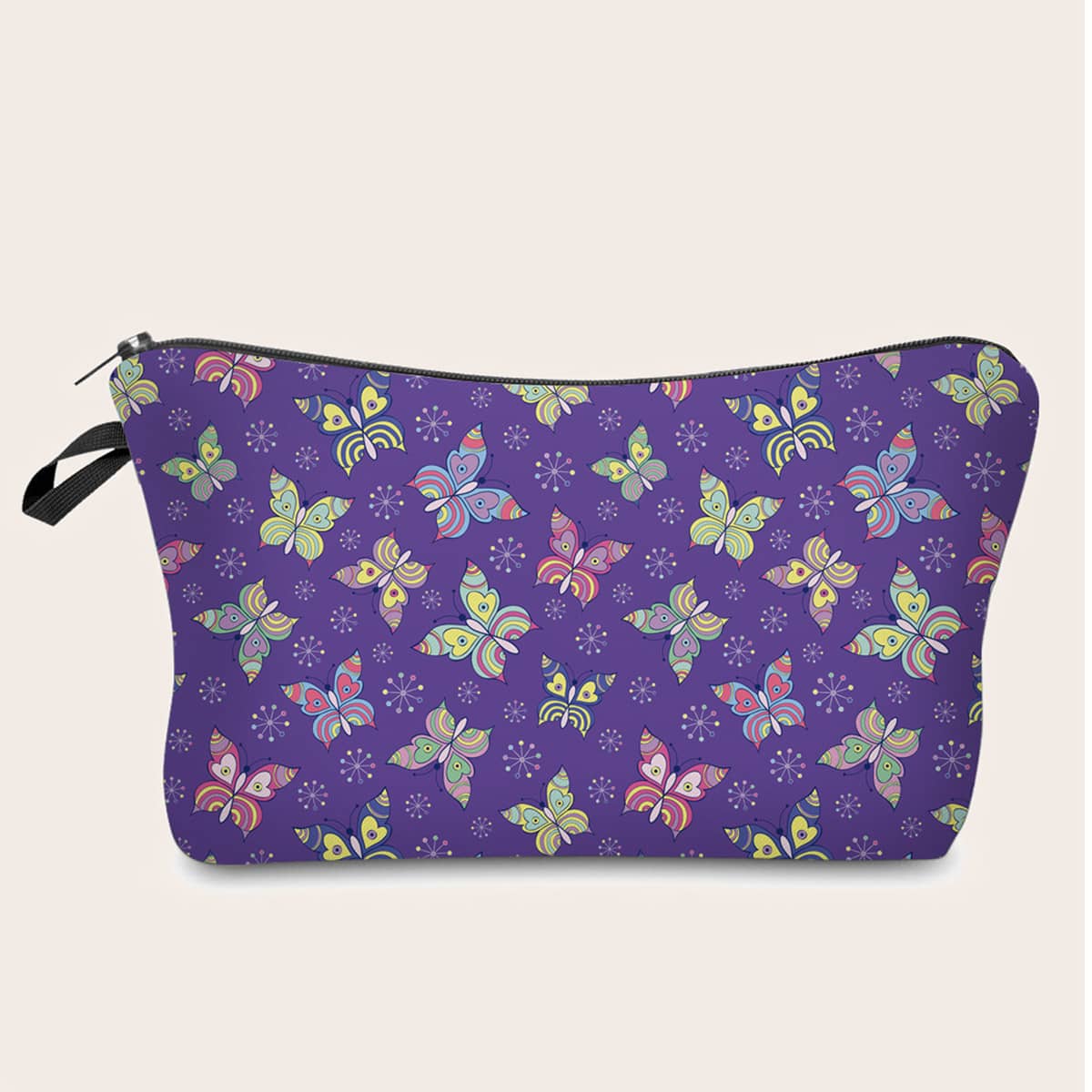 

Butterfly Print Makeup Bag, Multicolor