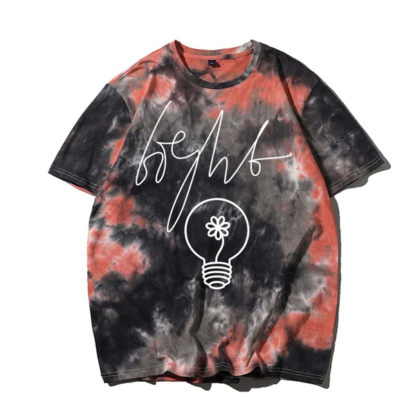 

Men Tie Dye Letter Graphic Tee, Multicolor