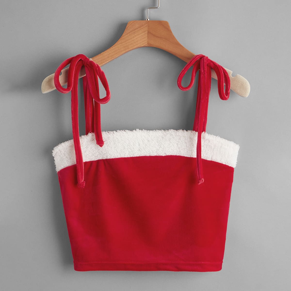 

Christmas Velvet Cami, Red