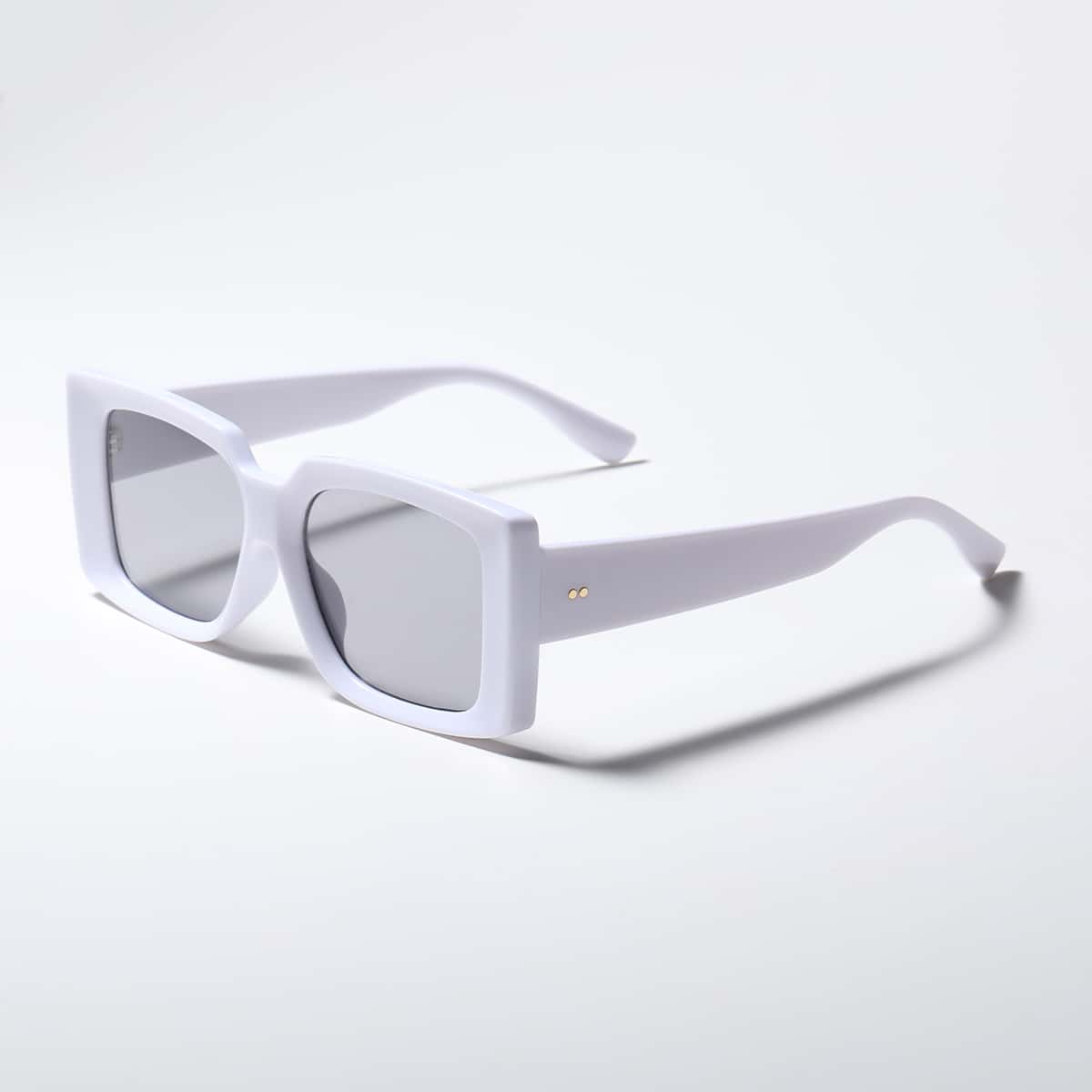 

Acrylic Frame Sunglasses, White