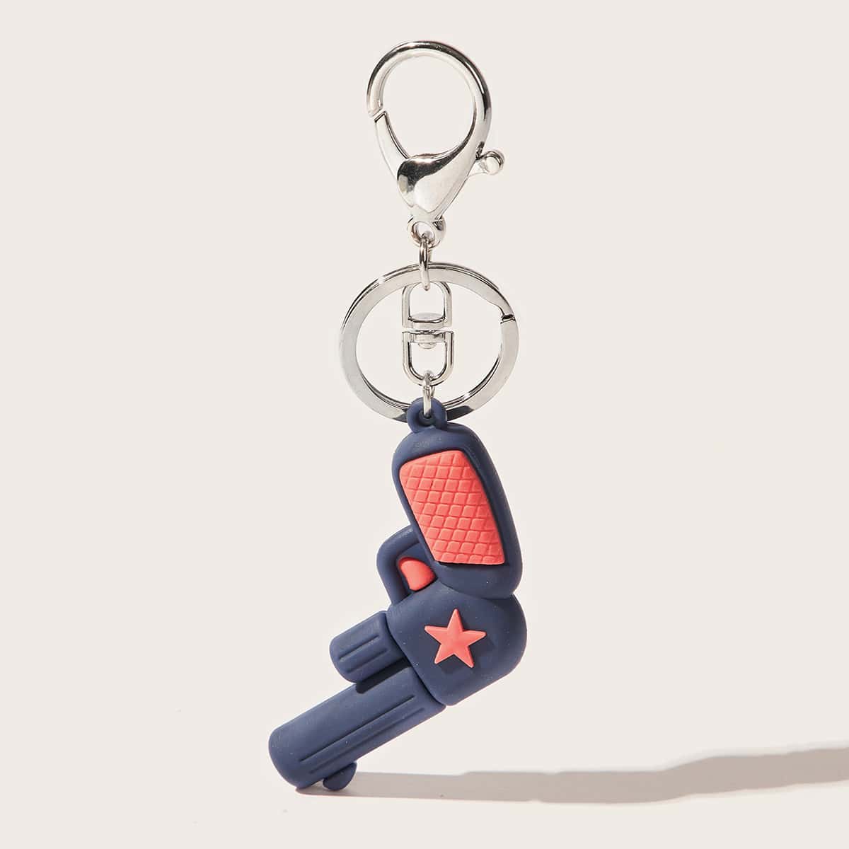 

Cartoon Gun Bag Charm, Blue