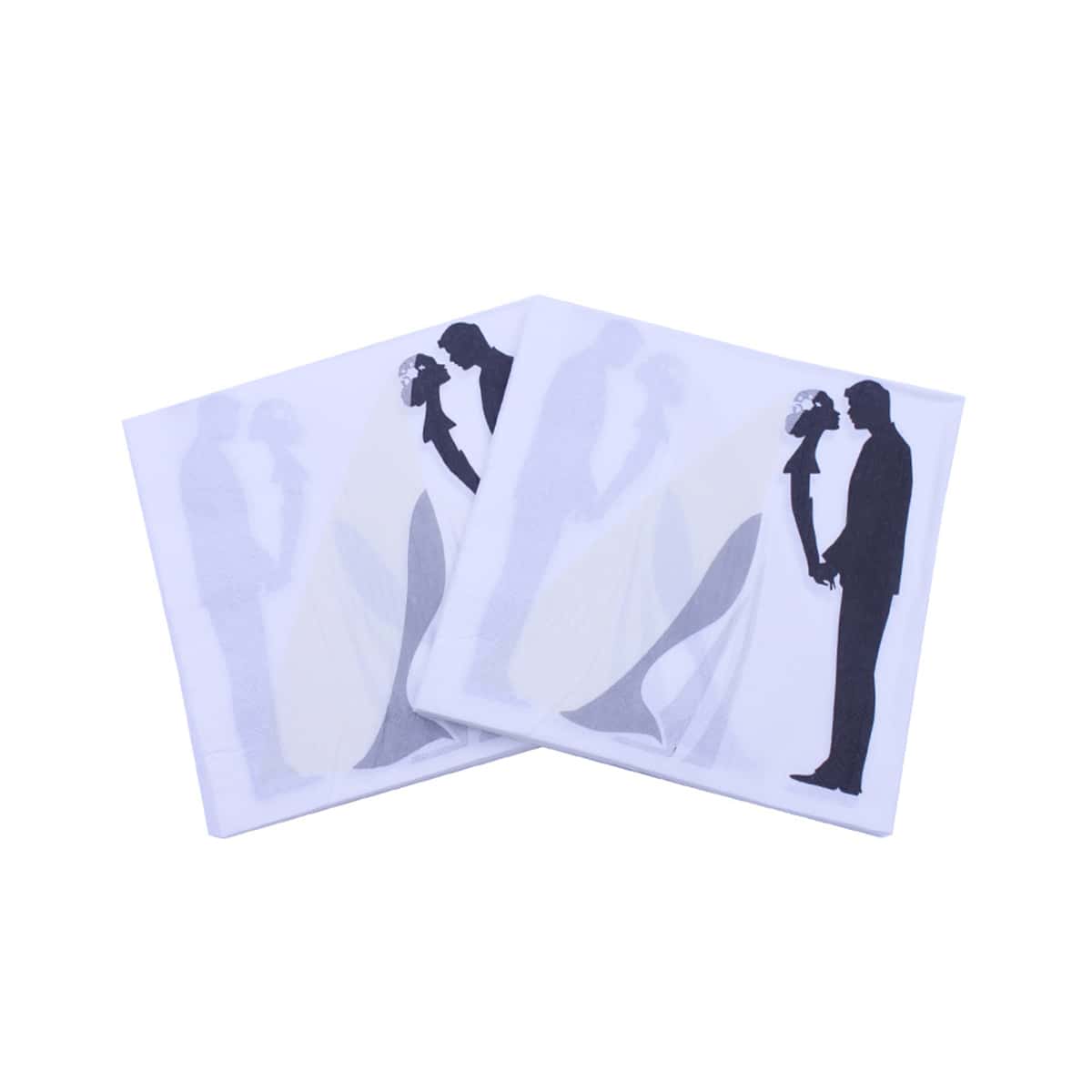 

20pcs Weeding Disposable Paper Napkin, White