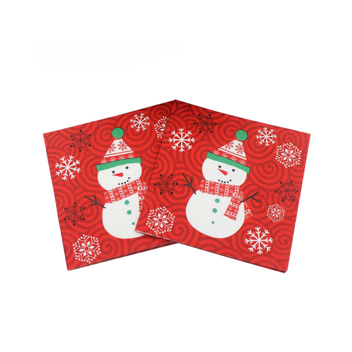 

20pcs Christmas Disposable Paper Napkin, Red