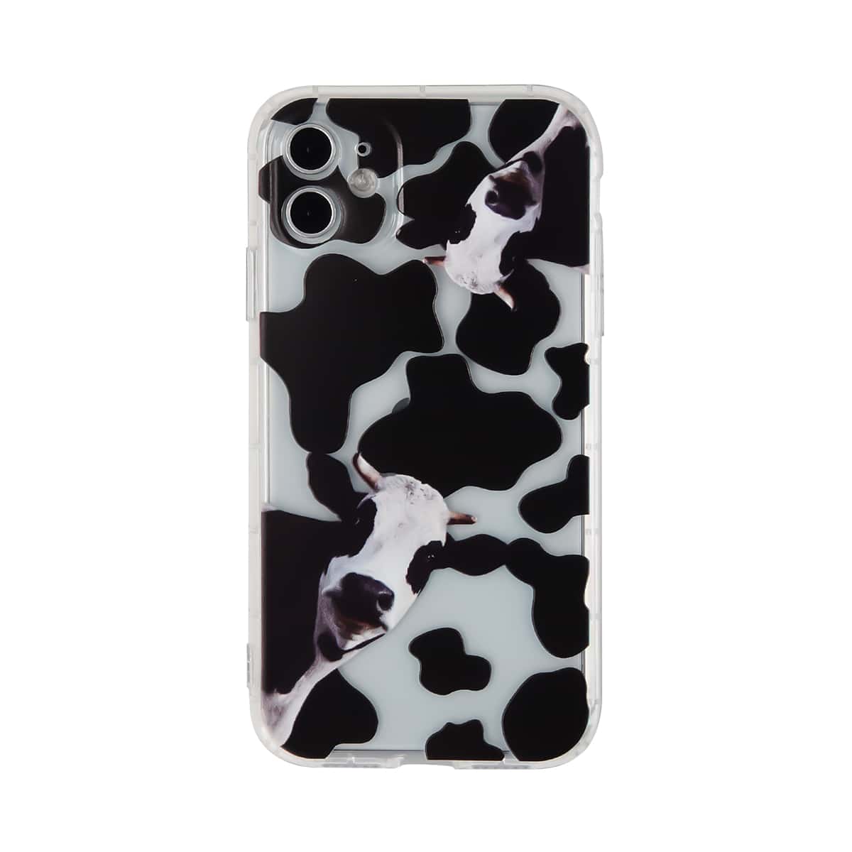 

Cow Print iPhone Case, Black and white
