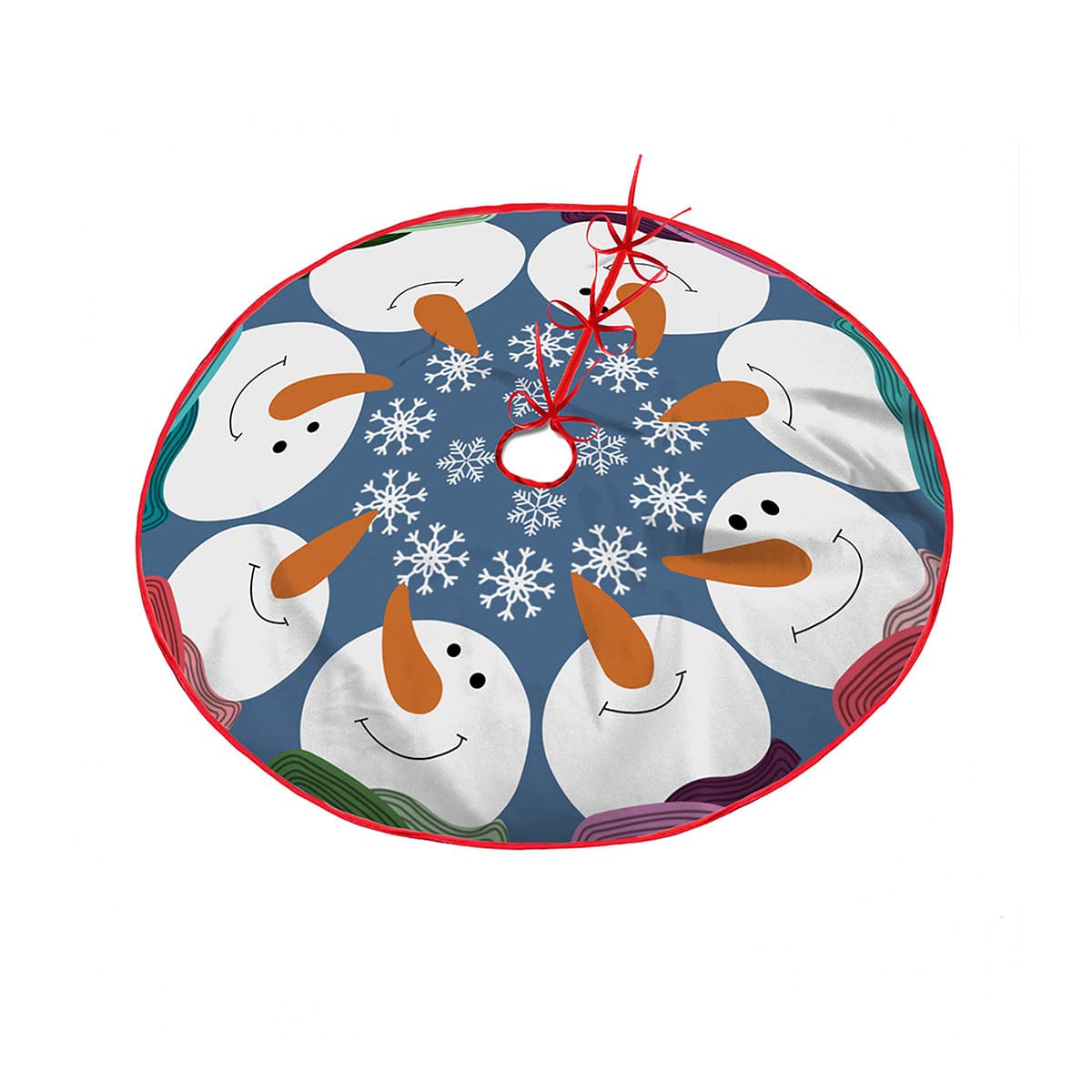 

Snowman Print Christmas Tree Skirt, Multicolor