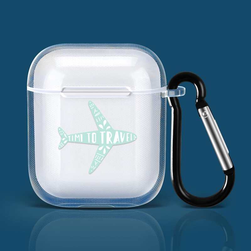 

Plane Pattern Clear Airpods Case