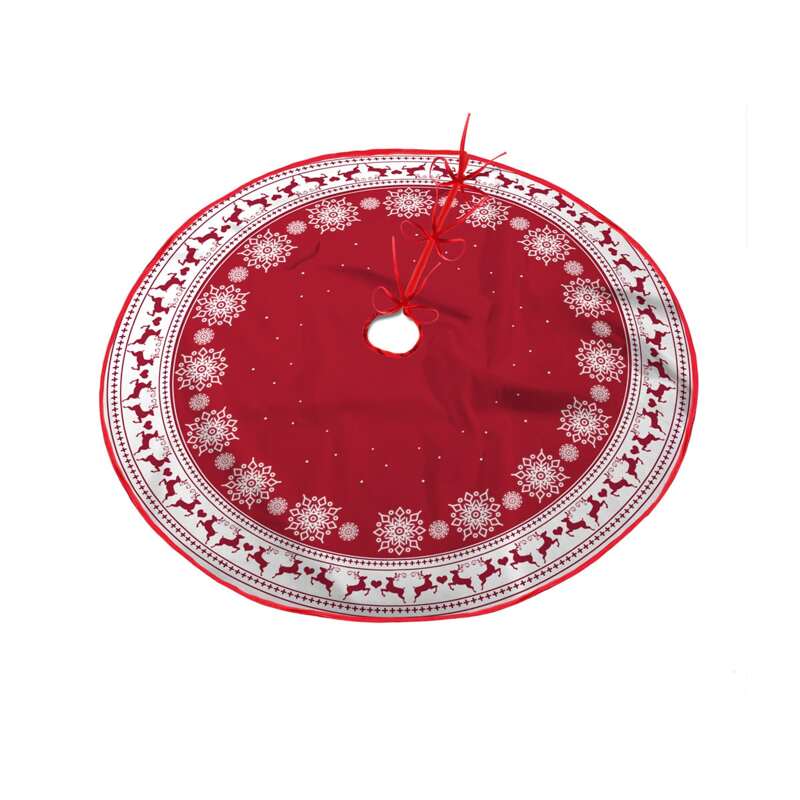 

Snowflake Print Christmas Tree Skirt, Multicolor