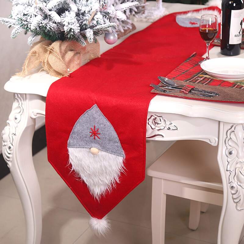

Christmas Pattern Table Runner, Red