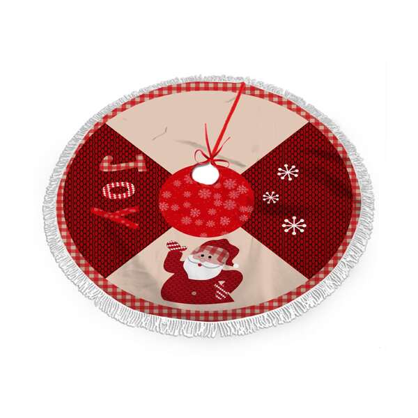 

Santa Claus Print Christmas Tree Skirt, Multicolor