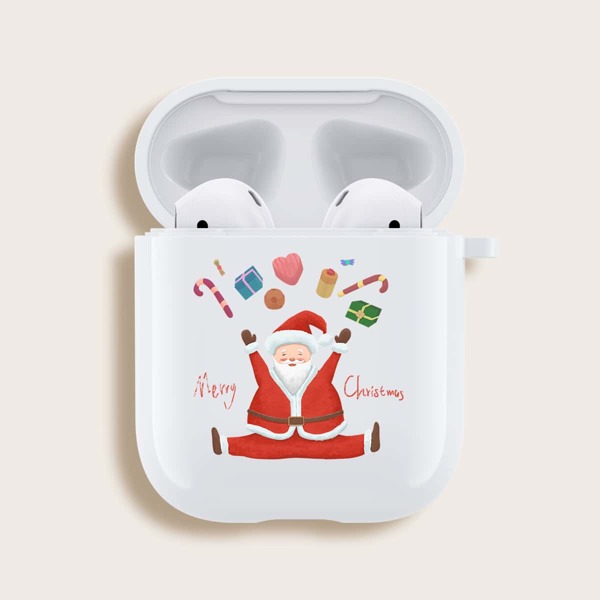 

Christmas Santa Airpods Case, White